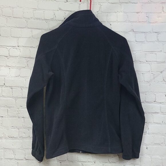 Columbia Womens Solid Black Fleece Full Zip Jacket Benton Springs Sweatshirt SML - Picture 6 of 6